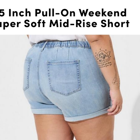 NWT Torrid 3.5" Weekend Denim Shorts - Picture 3 of 9